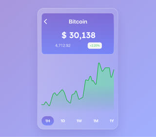 Live-Daten in der Krypto-Handelsplattform von TaveronFin im Überblick